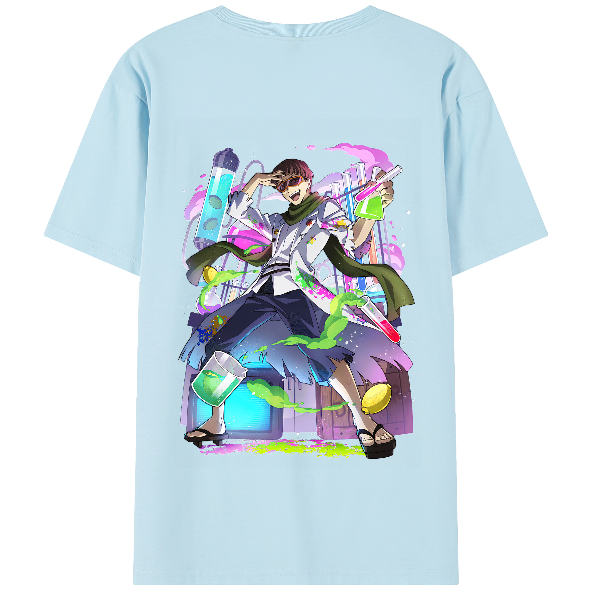 （画像用） 文豪ストレイドッグス Bungo Stray Dogs 綿100％半袖Tシャツ（背面プリント）